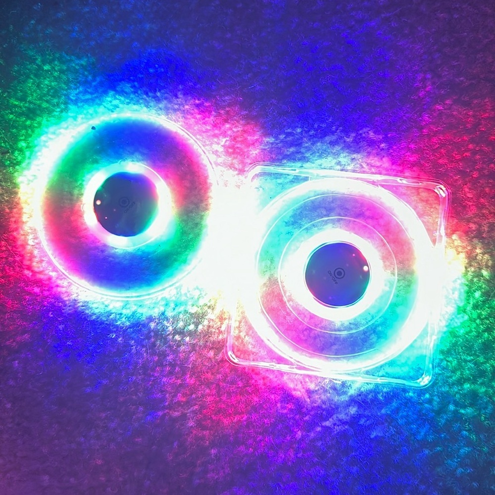 LED Light-Up Multiple Patterns Discs 2pack